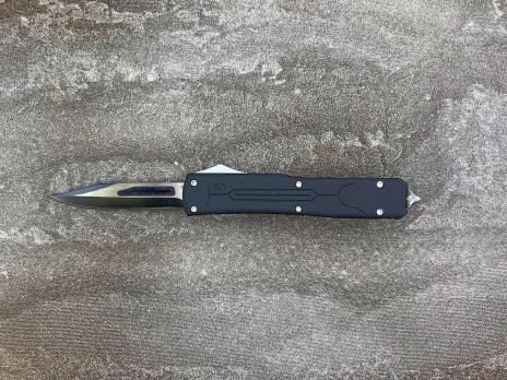 Фронтальный складной нож Microtech Elite E-1 Чёрный, Микротек Е 1
