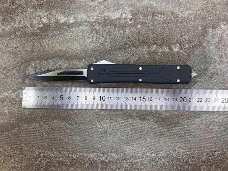 Фронтальный складной нож Microtech Elite E-1 Чёрный, Микротек Е 1