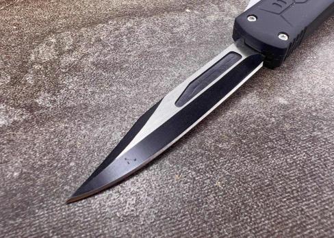 Фронтальный складной нож Microtech Elite E-1 Чёрный, Микротек Е 1